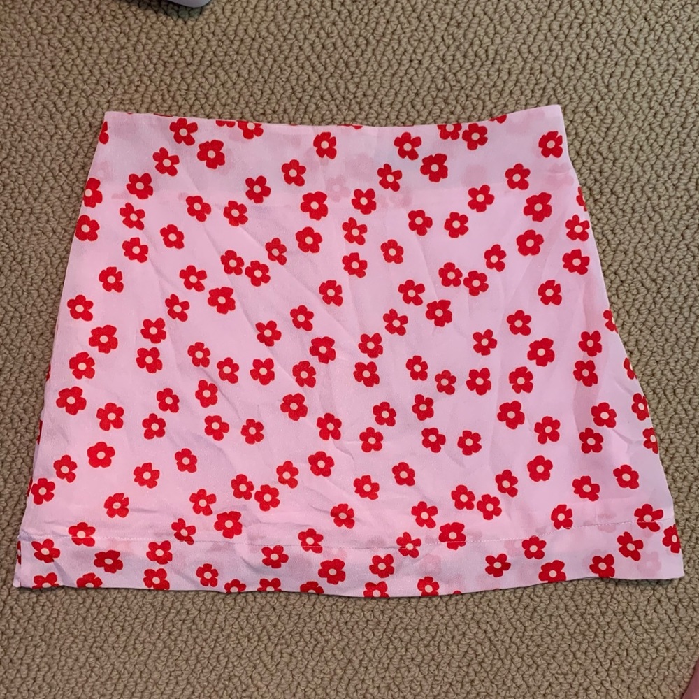 Flower mini skirt